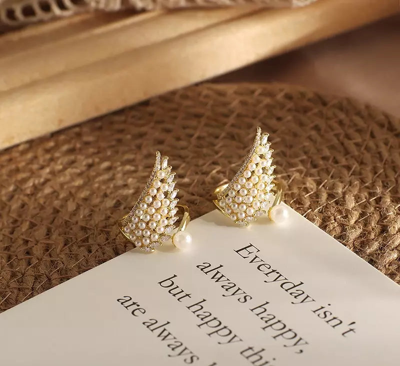 Gold plated Vintage Pearl Ring