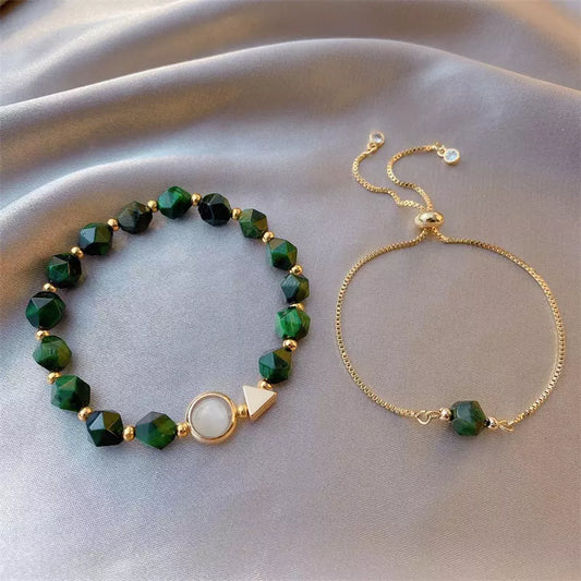 Jade bracelet Hand made Natural Stone