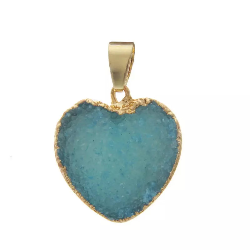 Handcrafted Natural Stone Heart Necklace