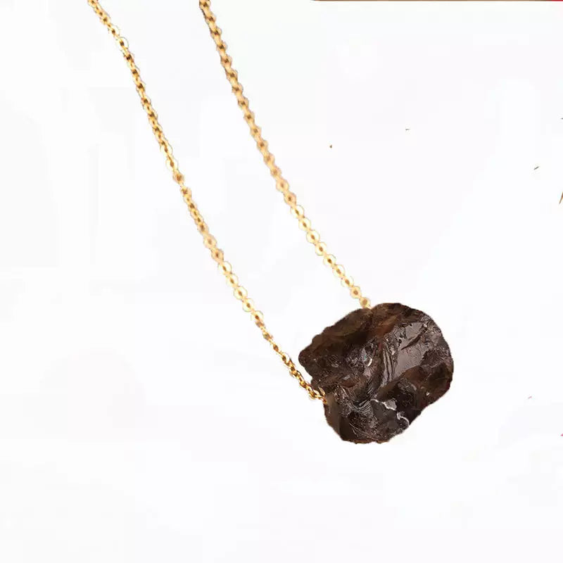 Handcrafted Raw Natural Stone Necklace