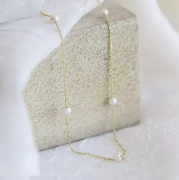 14k Gold Pearl Necklace