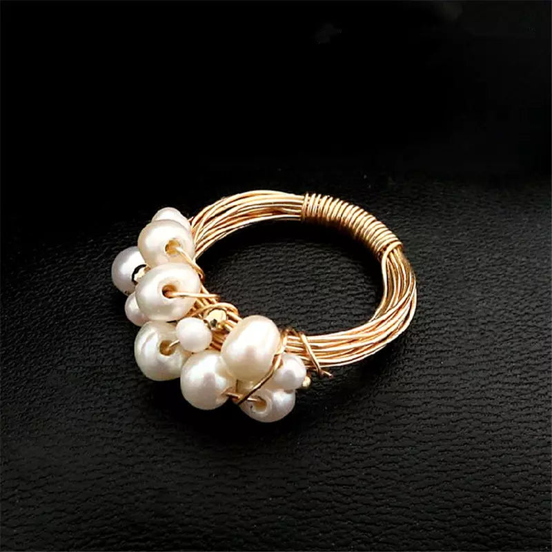 Handcrafted freshwater pearl Ring