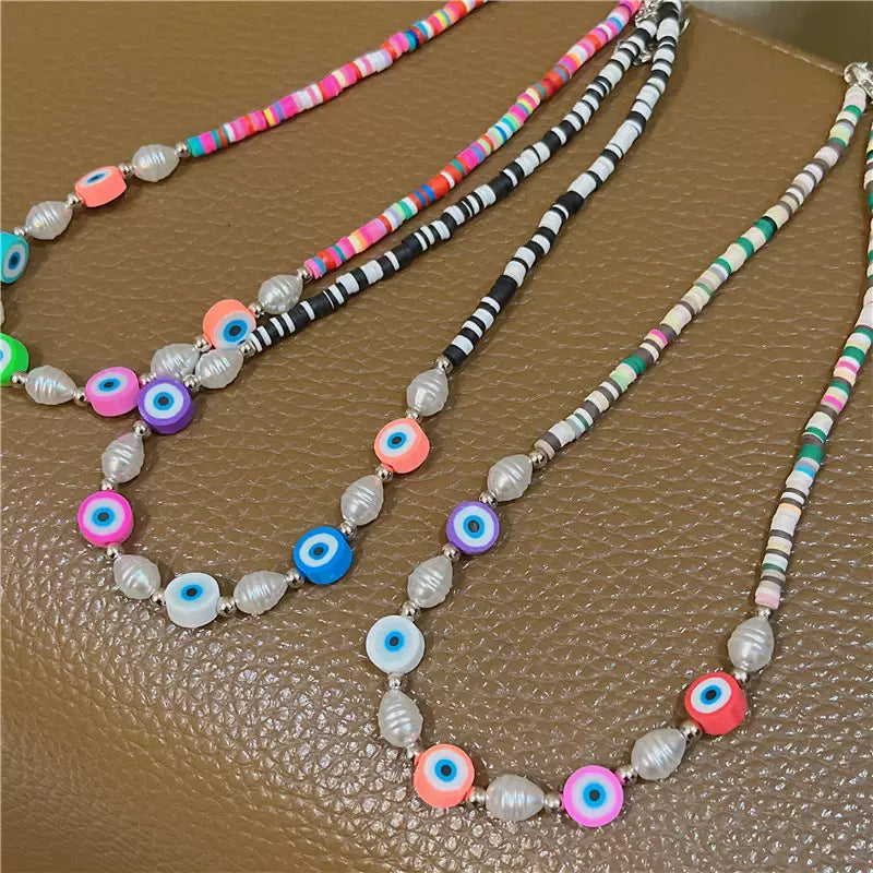 2022 Ins soft pottery choker Bohemian Style Handcrafted Necklace