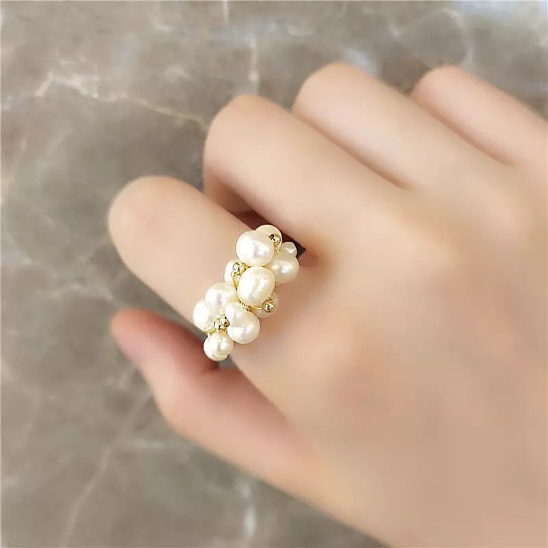 Handcrafted freshwater pearl Ring