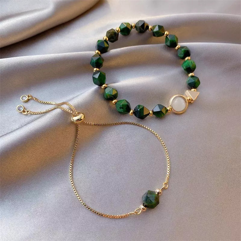 Jade bracelet Hand made Natural Stone