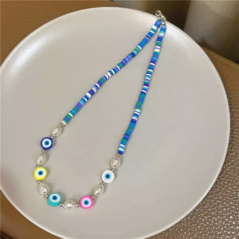 2022 Ins soft pottery choker Bohemian Style Handcrafted Necklace