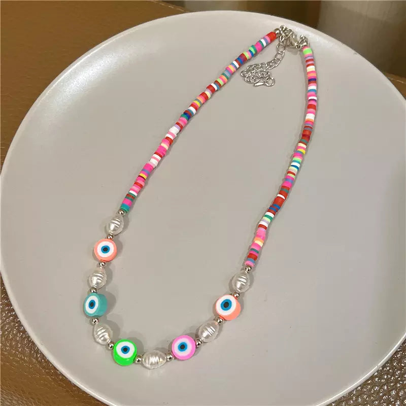 2022 Ins soft pottery choker Bohemian Style Handcrafted Necklace