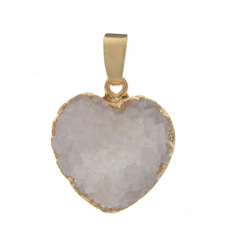 Handcrafted Natural Stone Heart Necklace