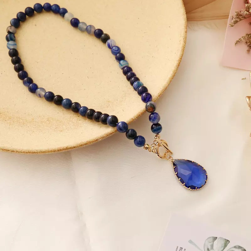 Boho Natural Stone Multi-layer Necklace